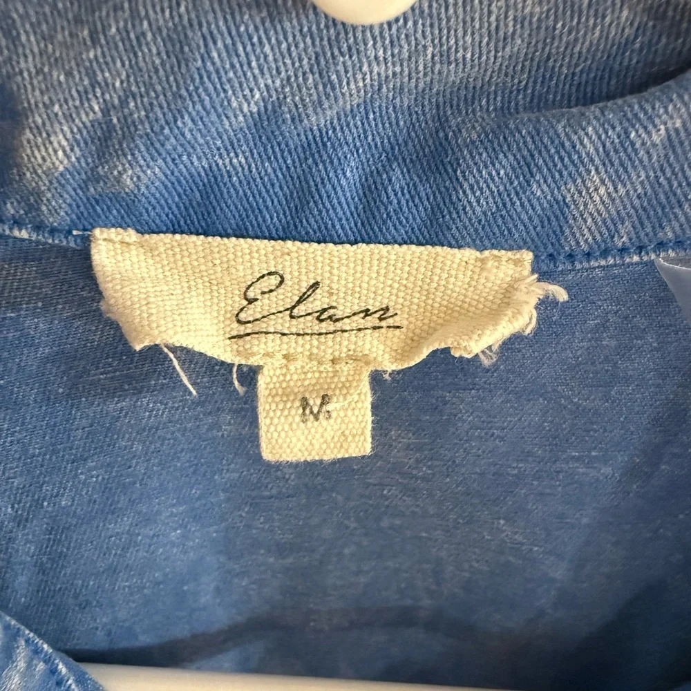 Elan Kelly acid wash romper blue size medium. - Picture 5 of 7